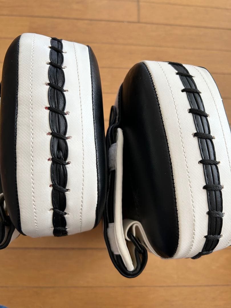 RDX 空手 ボクシング キックミット 2個セット 黒 赤