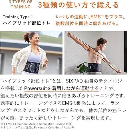 【新品・正規品】SIXPAD パワースーツ　コアベルト　S【人気のブラック】