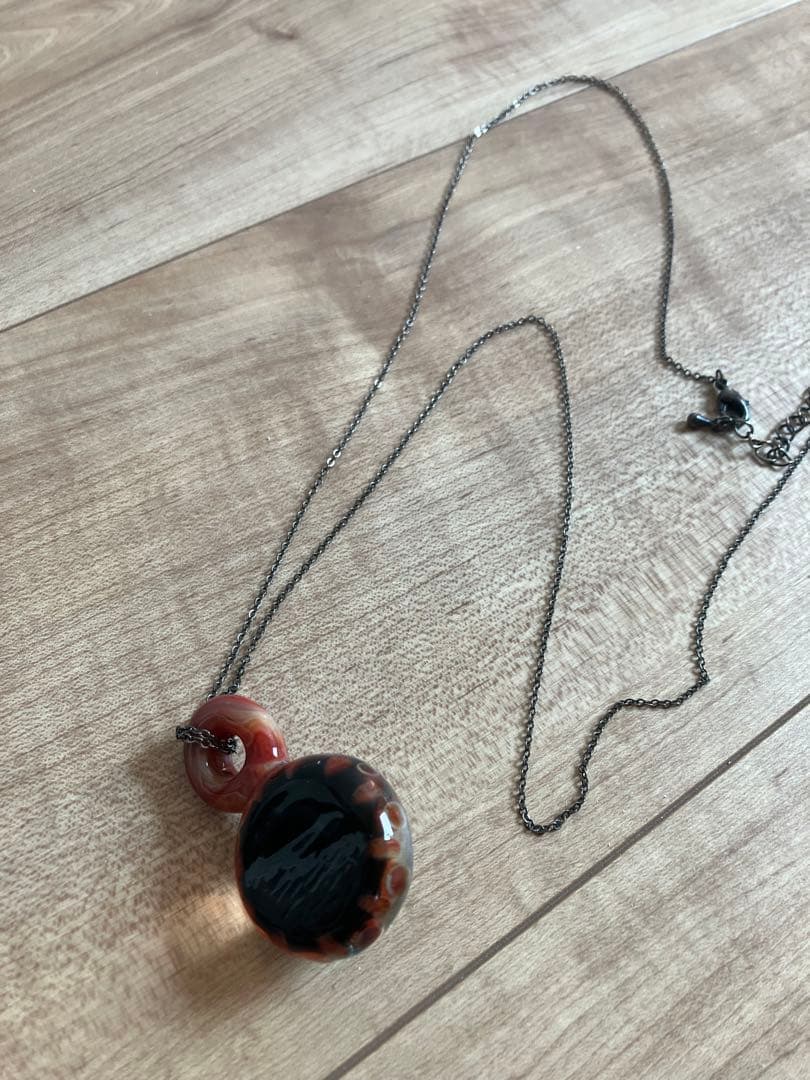 宇宙デザイン ガラス　ネックレス　コスモ　スピリチュアル