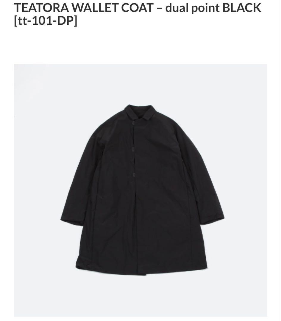 ジャケット・アウター [TEATORA] WALLET COAT - dual point BLACK