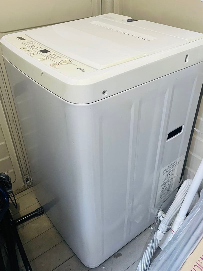 【送料込】 縦型洗濯機6kg 内部分解清掃済　動作確認済