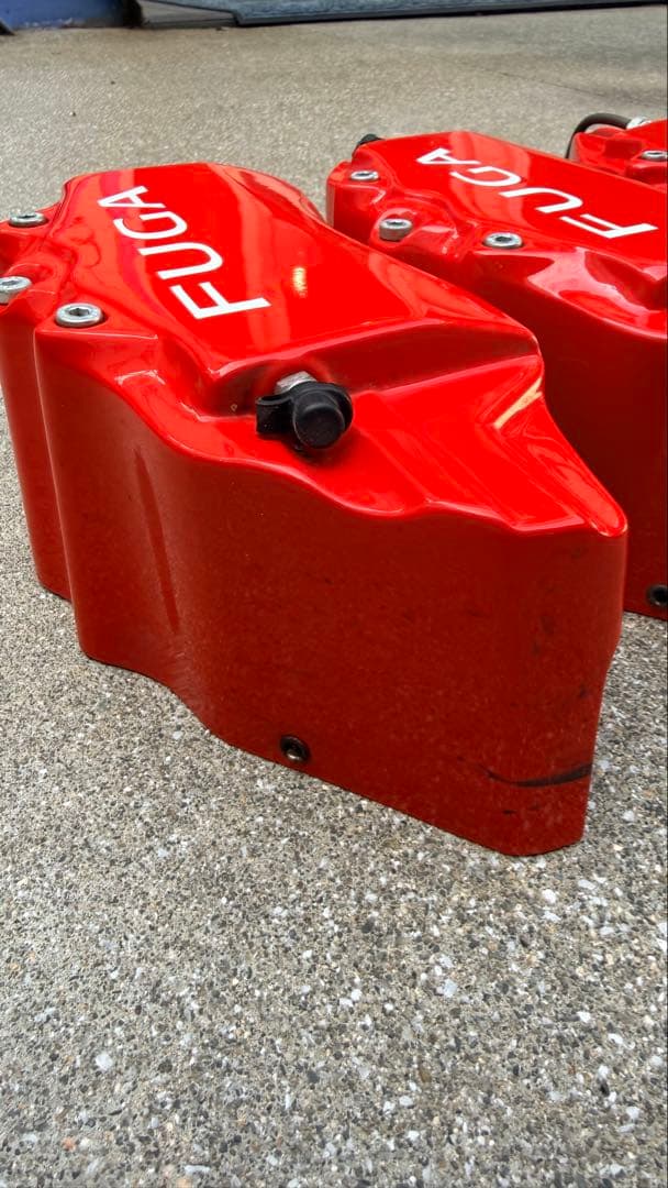 FUGA ブレーキキャリパー レッド 4個セット　ウェーバースポーツ