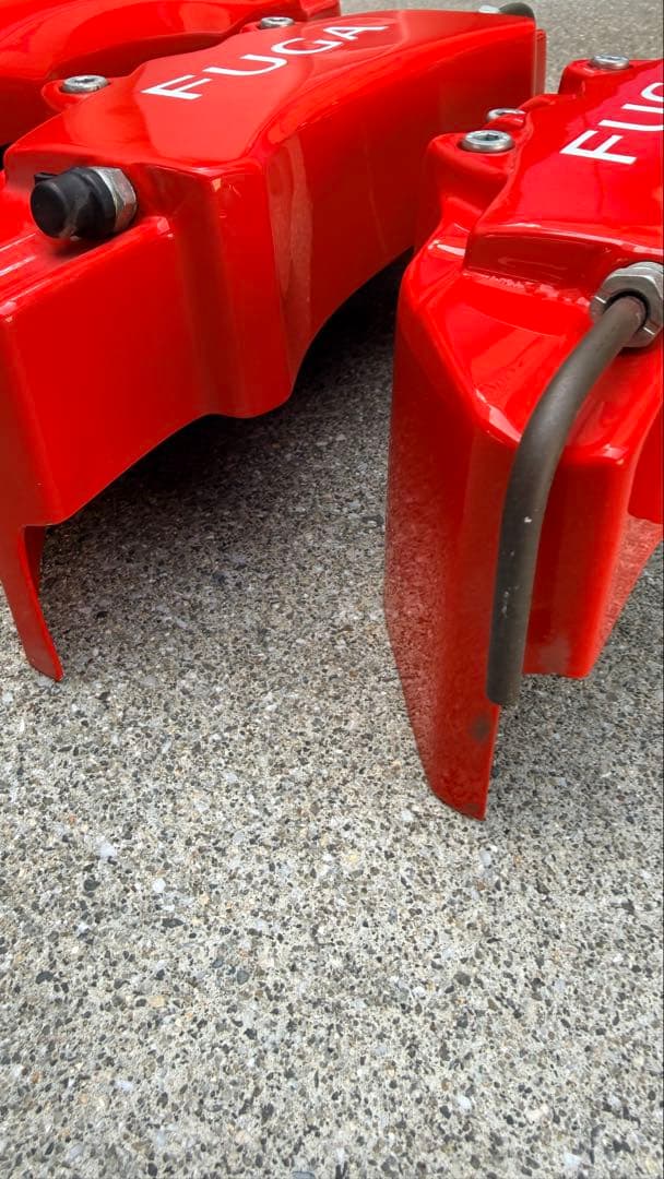 FUGA ブレーキキャリパー レッド 4個セット　ウェーバースポーツ