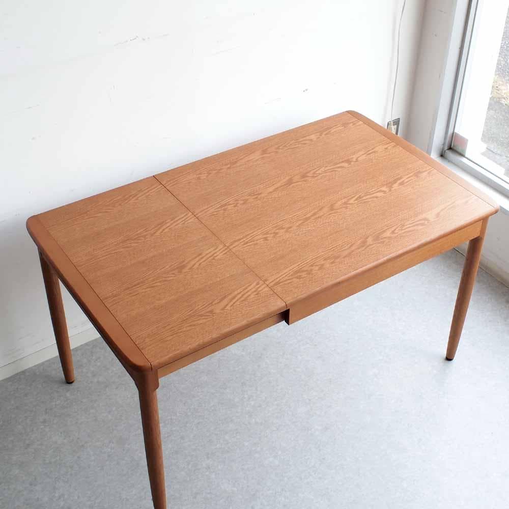 飛騨 日進木工 エクステンション ダイニングテーブル 伸長式 ZR24460