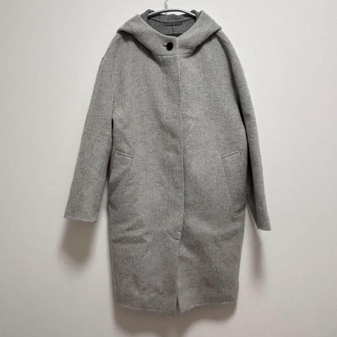 マッキントッシュロンドン グレー ウール ロングコート