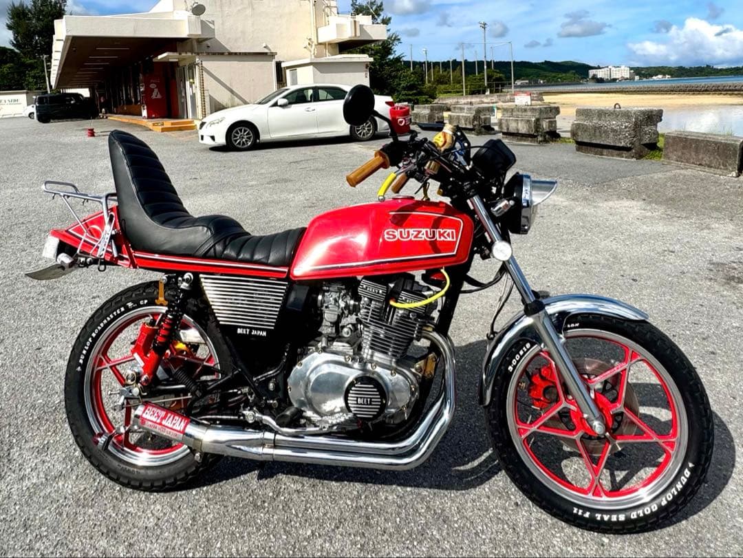 GSX250E GSX400E ザリ 三段 シート チョビ三 チョビサン