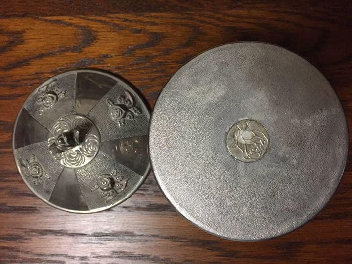 ビンテージ☆ジュエリーケース 宝石BOX小物入れシルバー