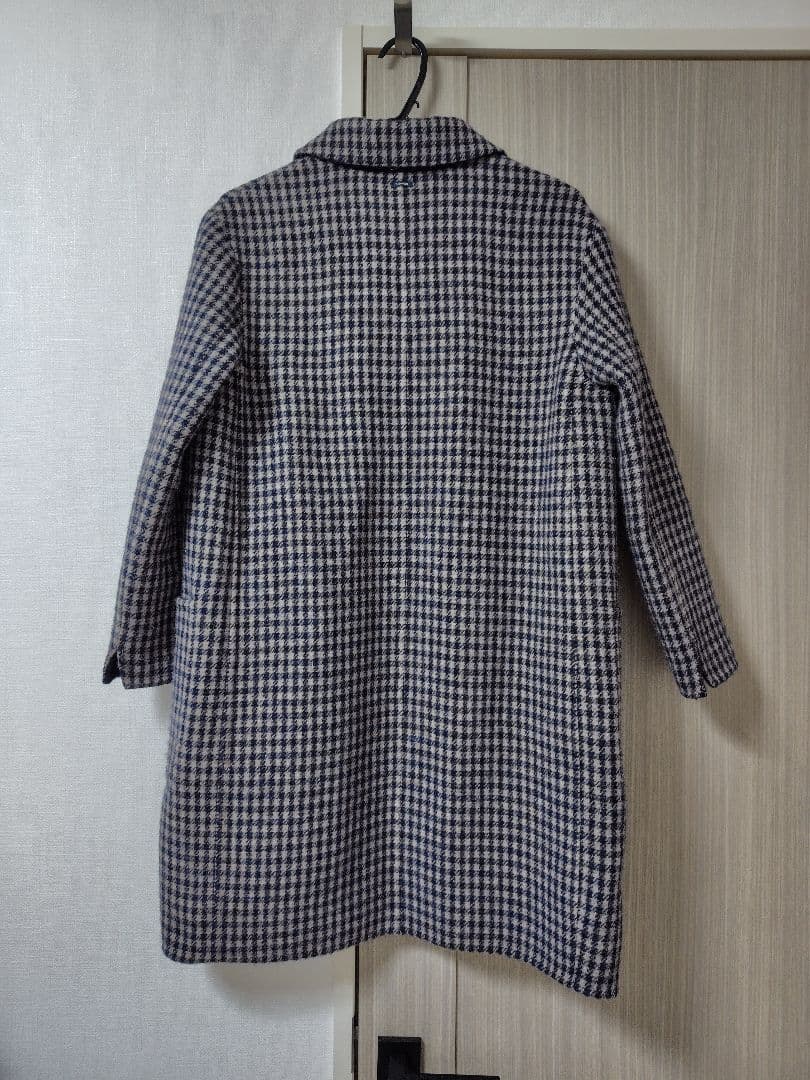 S Max Mara チェック柄 リバーシブルコート