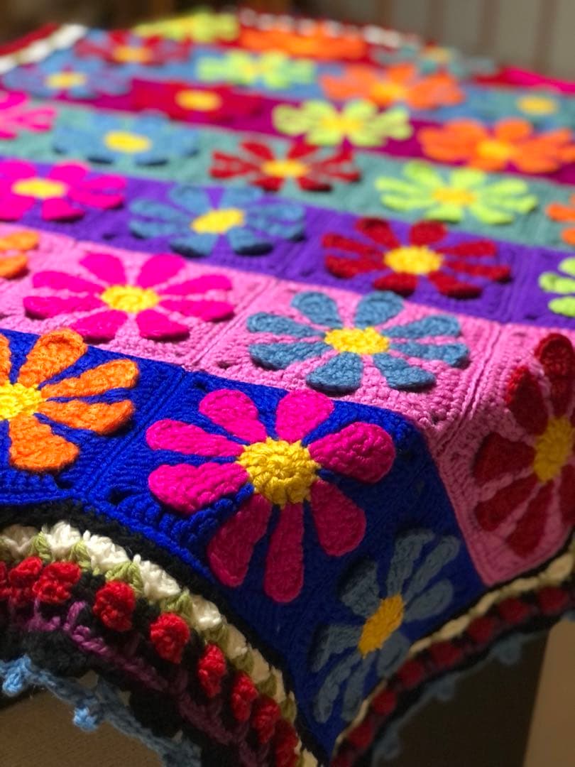 フルオーダー手編みブランケット 財前商品