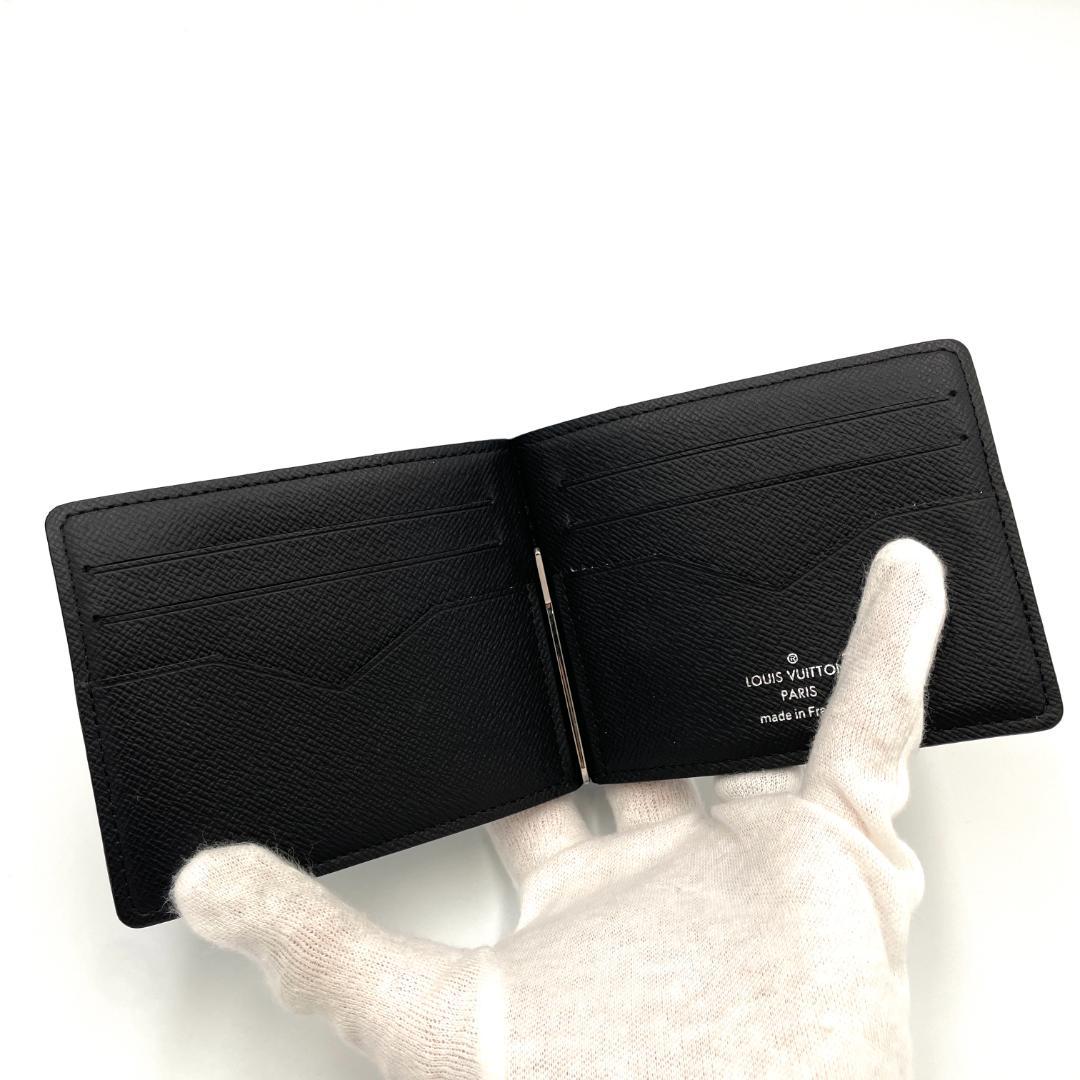 ルイヴィトン 札入れ マネークリップ ダミエ グラフィット パンス 黒 1451