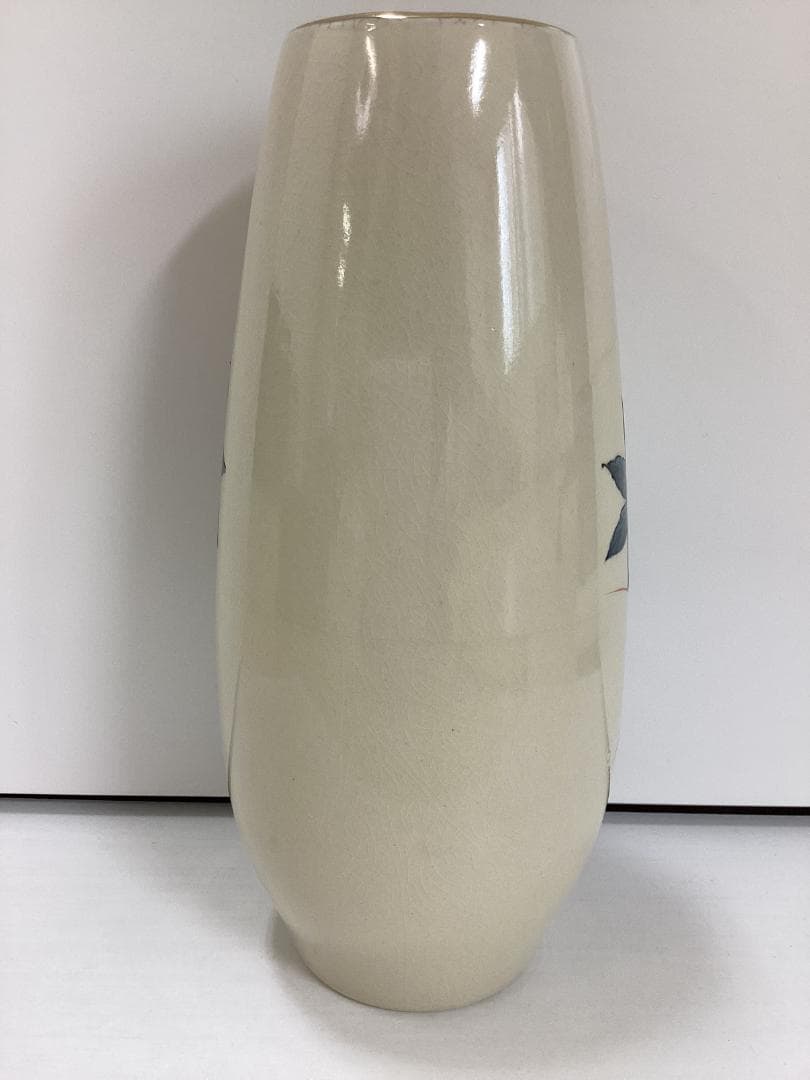 九谷焼　花瓶　西峰　在銘　九谷　花器　花入　インテリア　K345