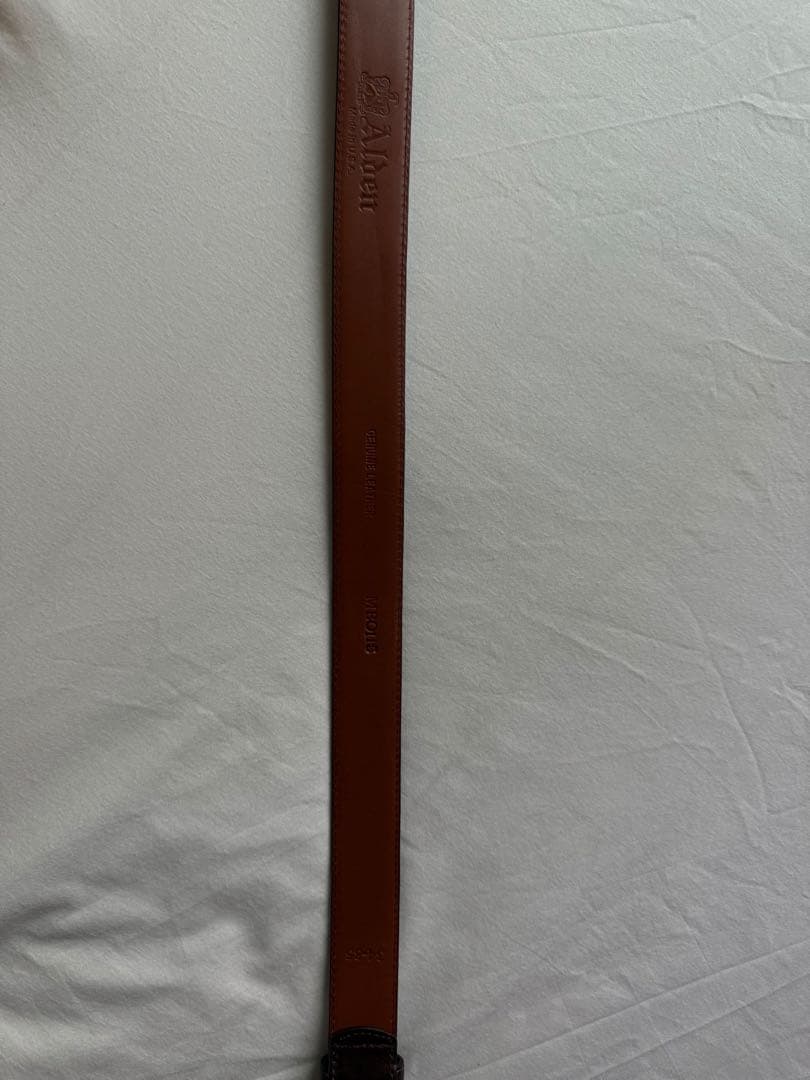 Alden USA製　カーフレザーベルト