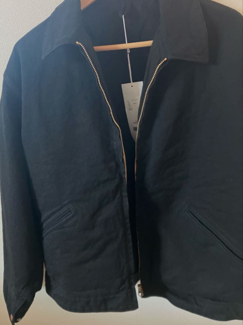 ジャケット・アウター comoli 26ss black denim zip short jacket