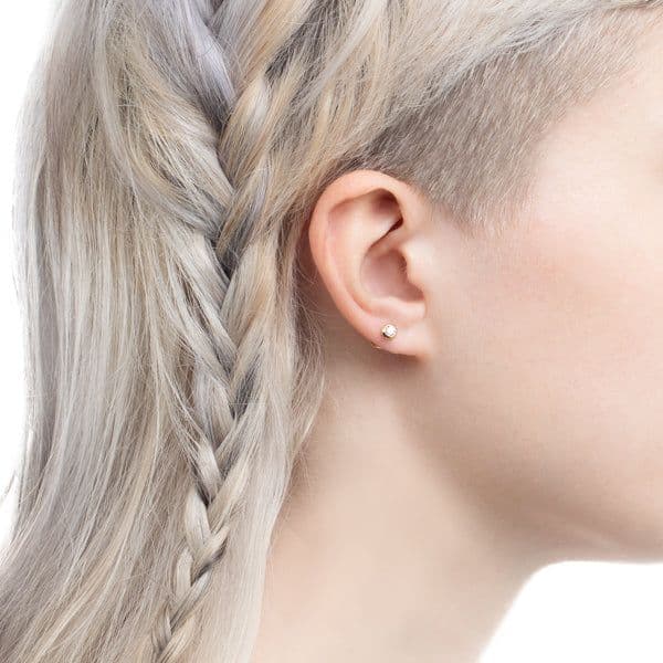 ヒロタカ　両耳　K18 CASCADE ダイヤモンド ピアス　18K 0.07