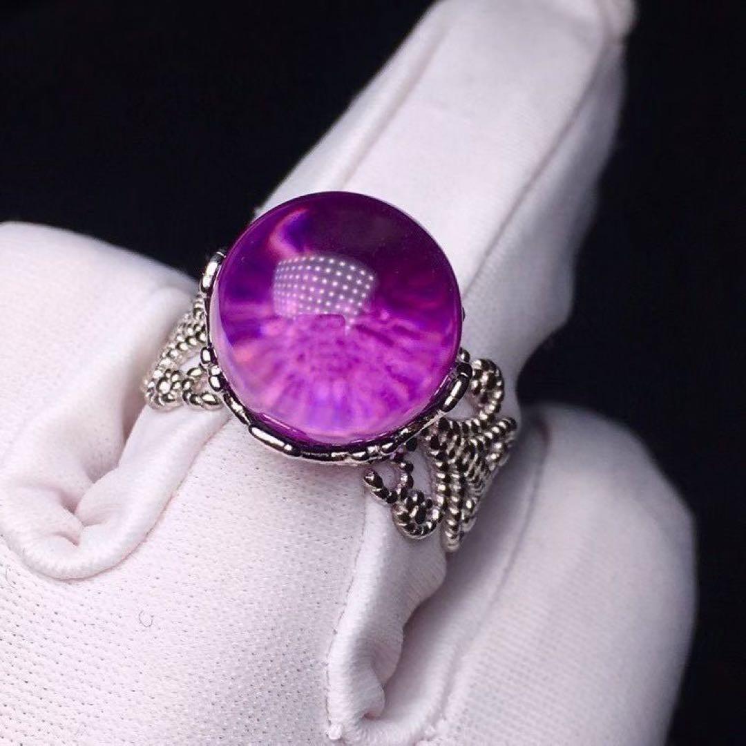 ⭐︎【天然 】アメジスト リング s925 12.5mm