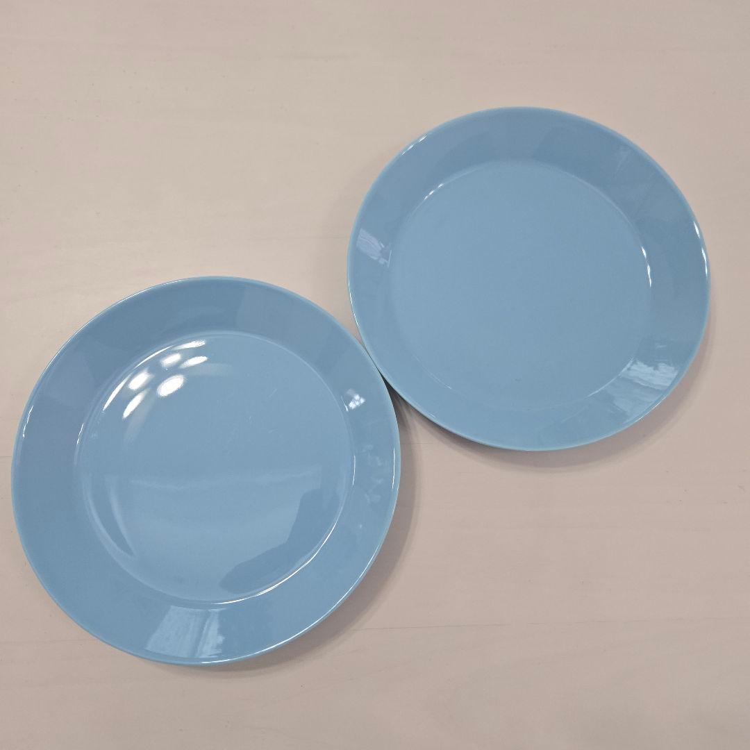 イッタラ ティーマ 陶器製皿 ライトブルー 2枚セット