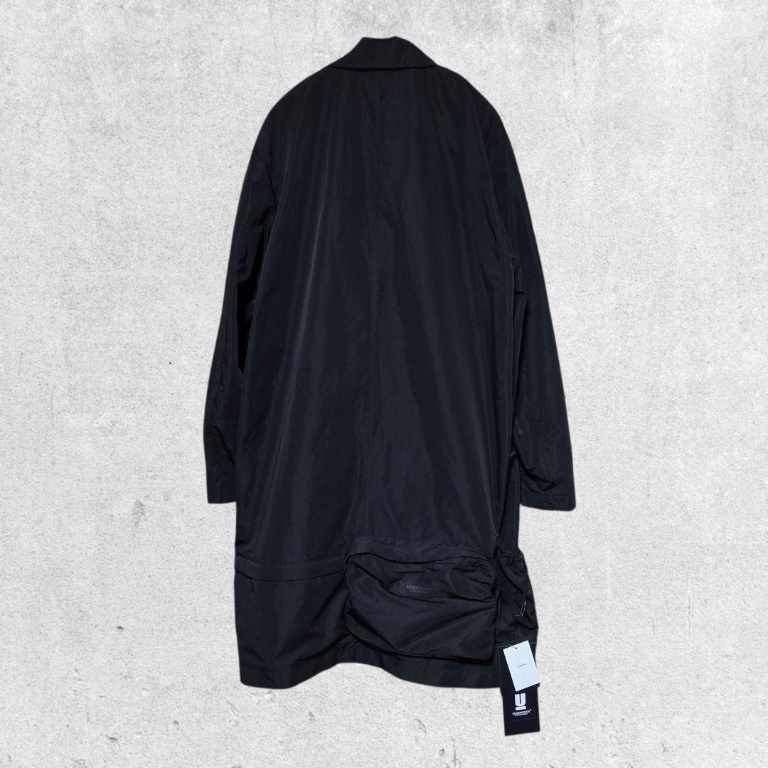 【新品】UNDERCOVER BSポケット付き ステンカラーコート ブラック 3