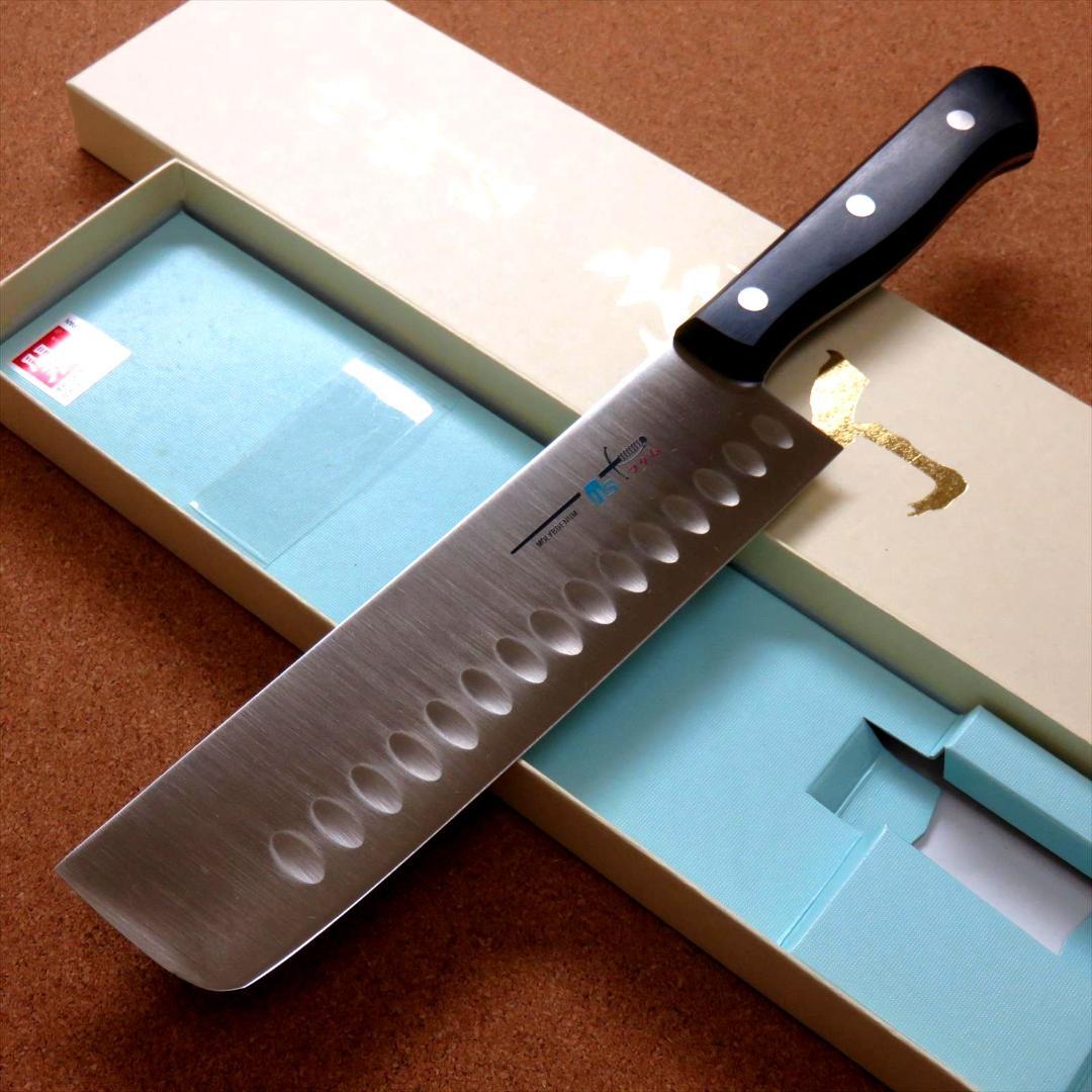 関の刃物 菜切り包丁 175mm モリブデン ディンプル 野菜切り 両刃 包丁