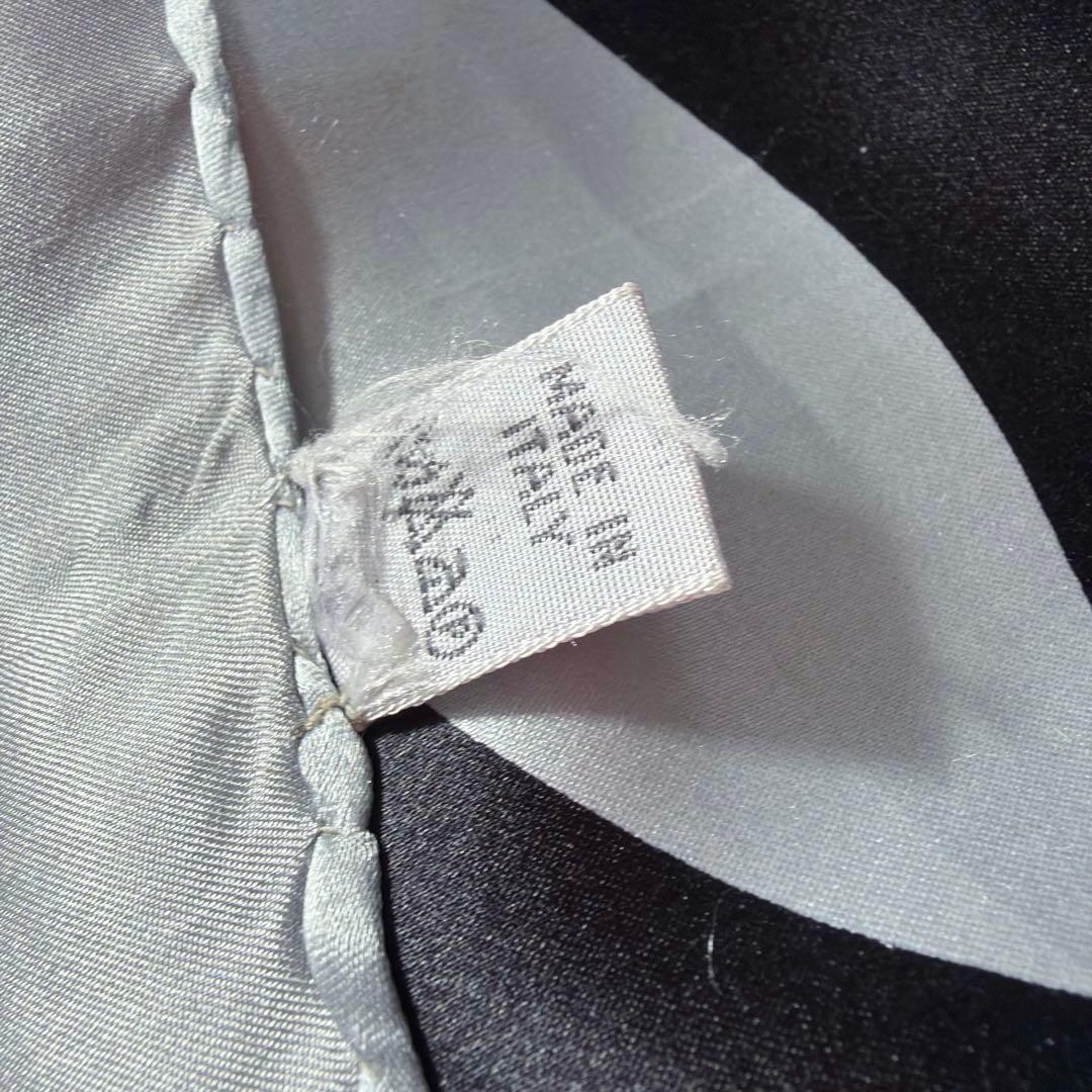 希少 CHANEL シャネル シルク チェーンモチーフココマーク スカーフ