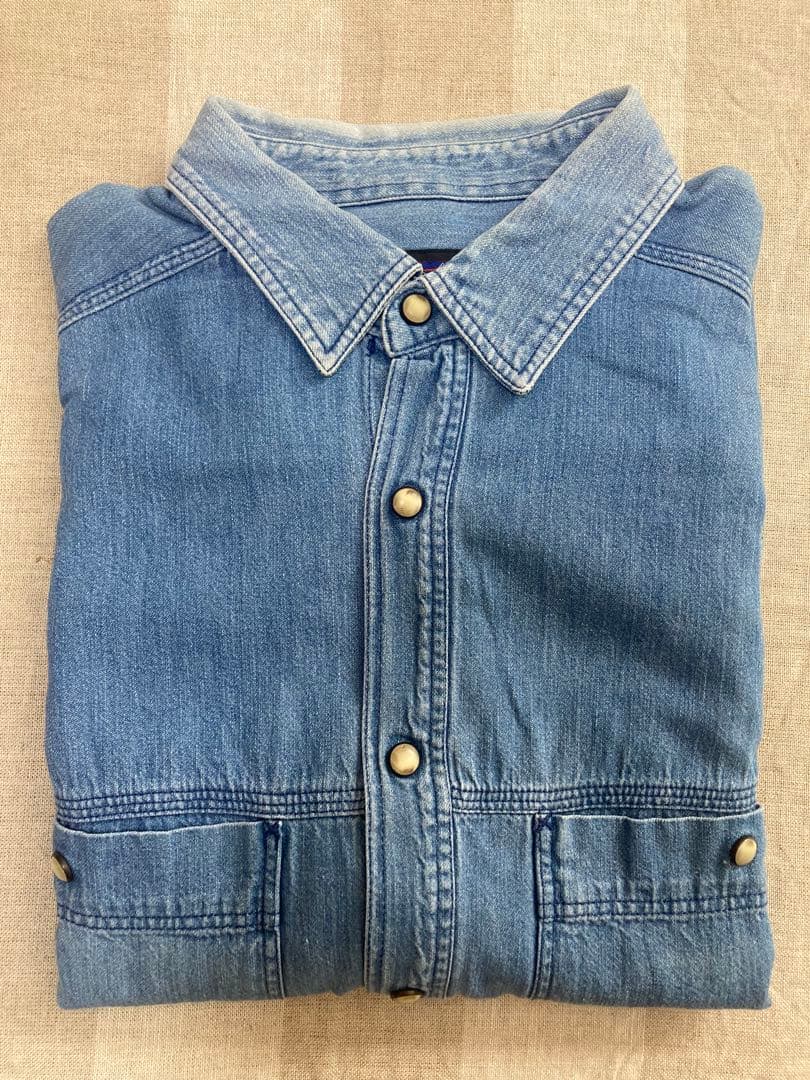 パタゴニア　メンズ・カラード・リングスパン・シャツ Indigo M 90’s