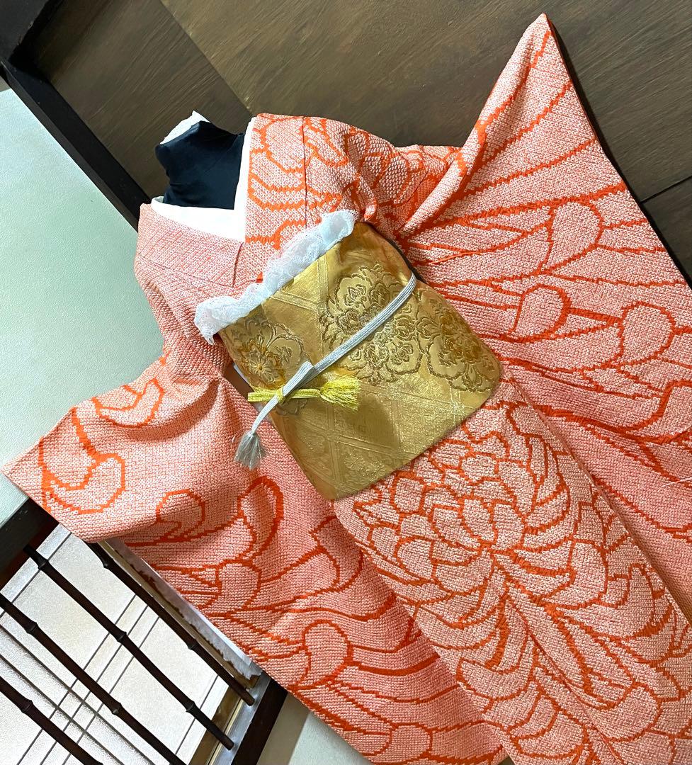 振袖フルセット6点サイズS〜M 総絞り　乱菊　正絹