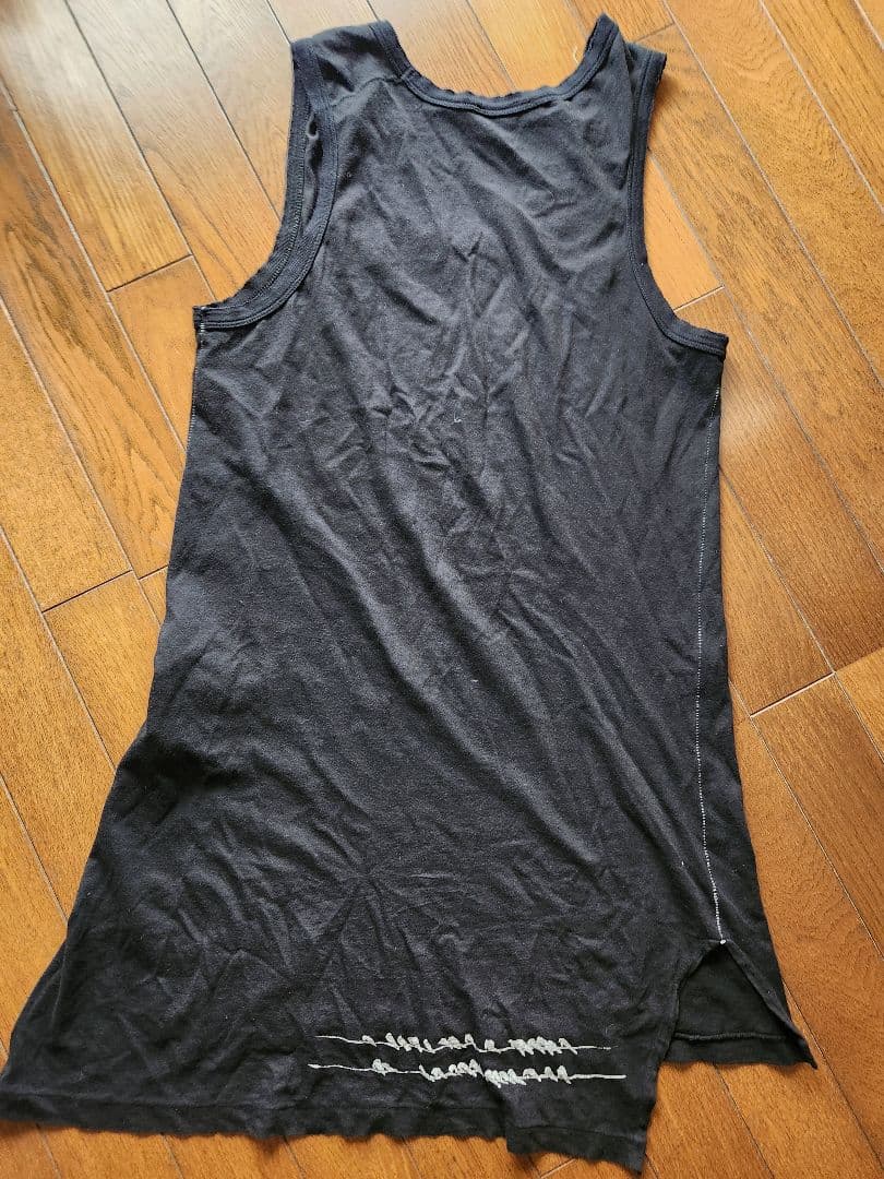アンドゥムルメステール 黒 コットン ノースリーブタンクトップ XXS