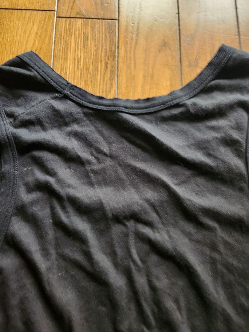 アンドゥムルメステール 黒 コットン ノースリーブタンクトップ XXS