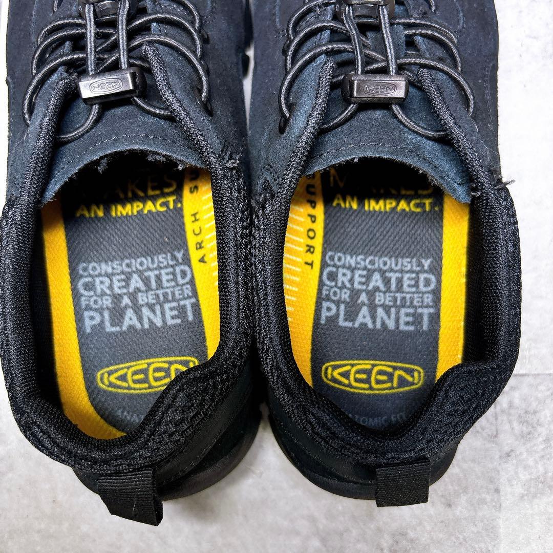 美品 キーン ジャスパー ロックスSP 26.5 オールブラック スニーカー