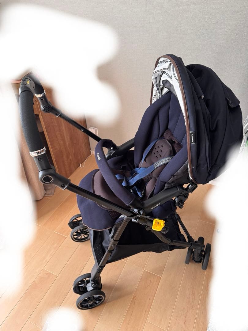 Combi ベビーカー スゴカル4キャス　compact ネイビー