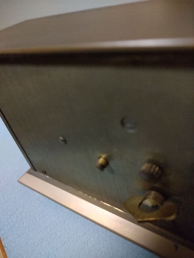 ビンテージ　SWIZA 8 スヴィザ スイス製置時計 レッド ゴールド真鍮製