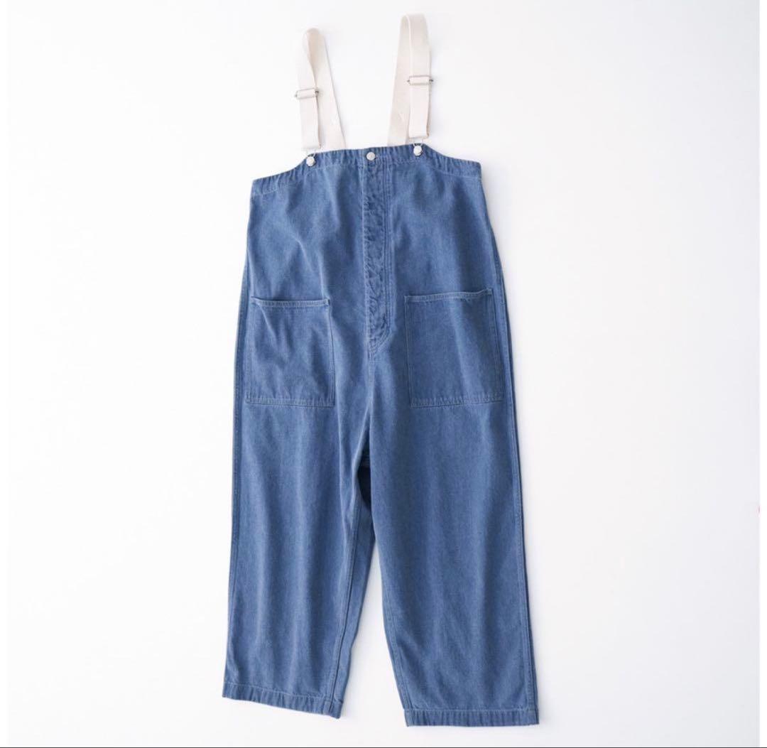 ネストローブ　デニムデッキサロペット　インディゴ