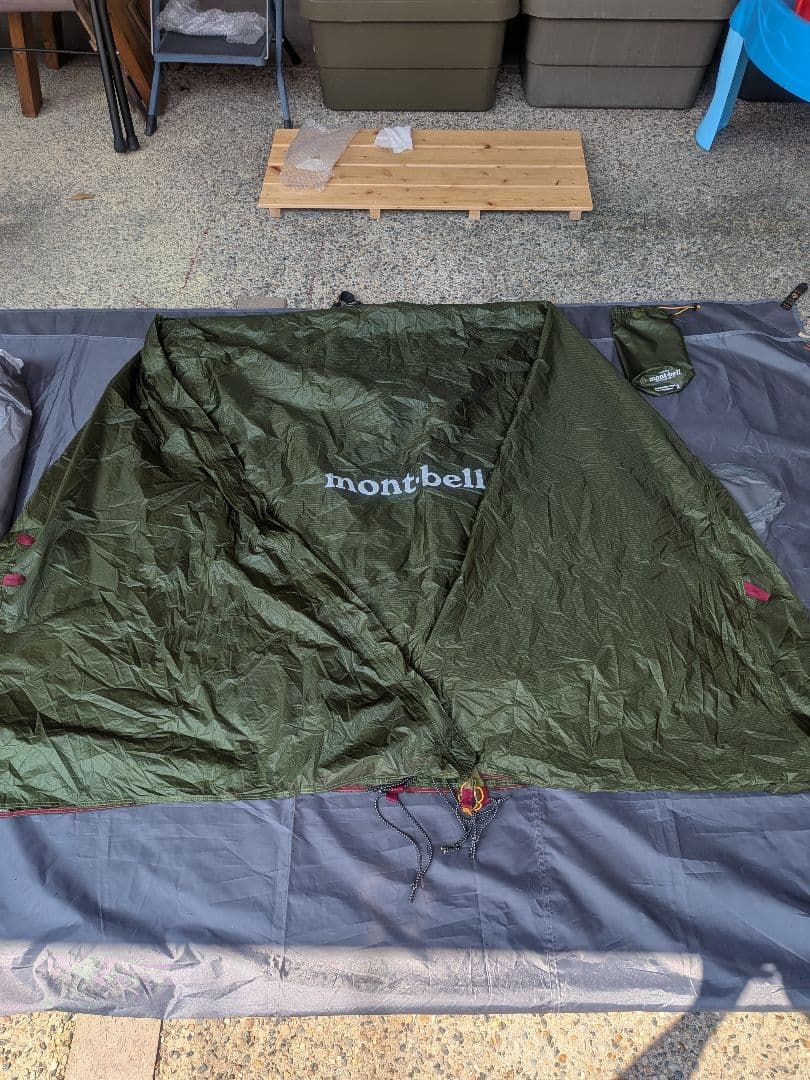 mont-bellステラリッジテント2　本体レインフライ、グランドシートセット