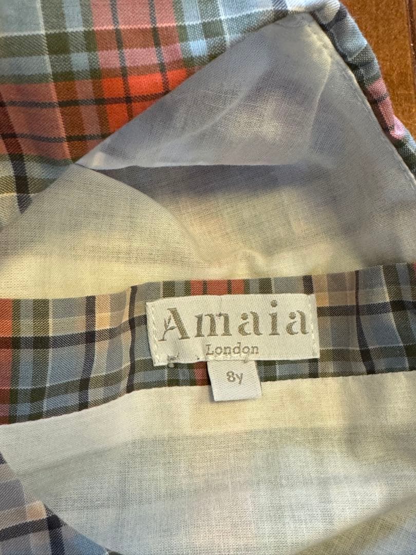 美品Amaia Kidsアマイアキッズ　ワンピース　8y 120 130