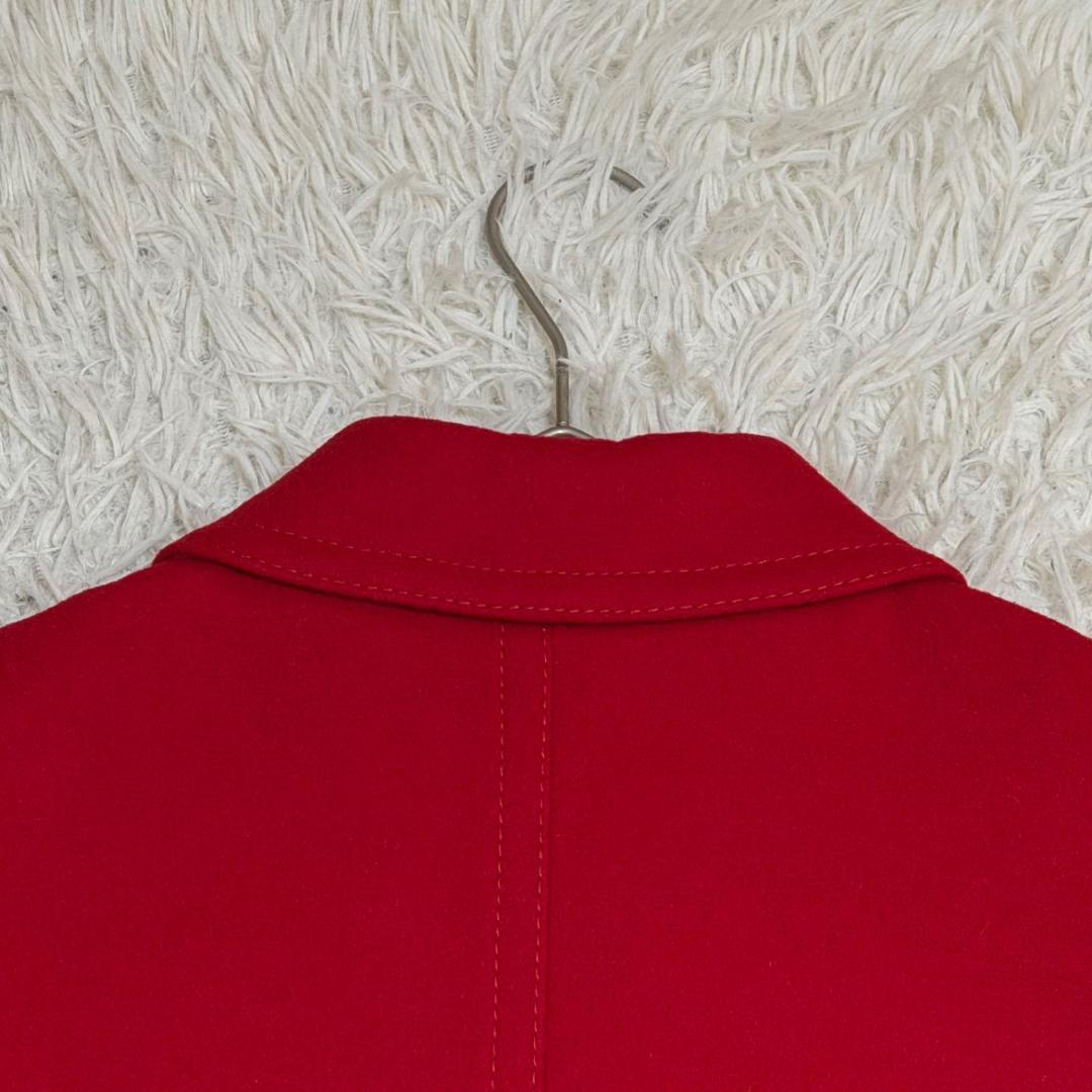 17636✨GUCCI アンゴラ ウール ステンカラーコート レッド