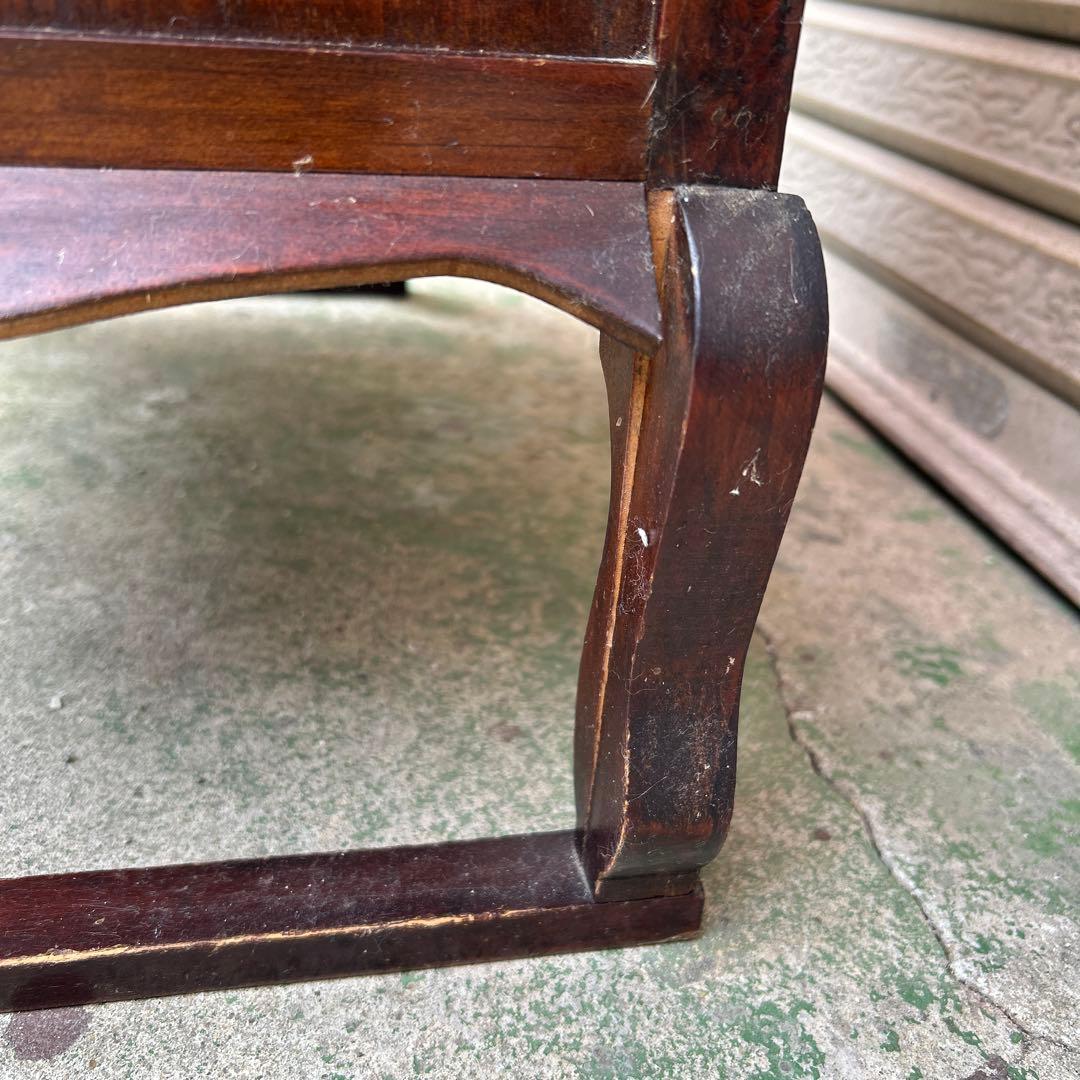 李朝家具　アンティーク　真鍮金具　脚付　キャビネット　薬箪笥　古民具