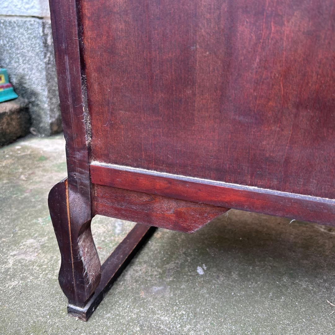 李朝家具　アンティーク　真鍮金具　脚付　キャビネット　薬箪笥　古民具