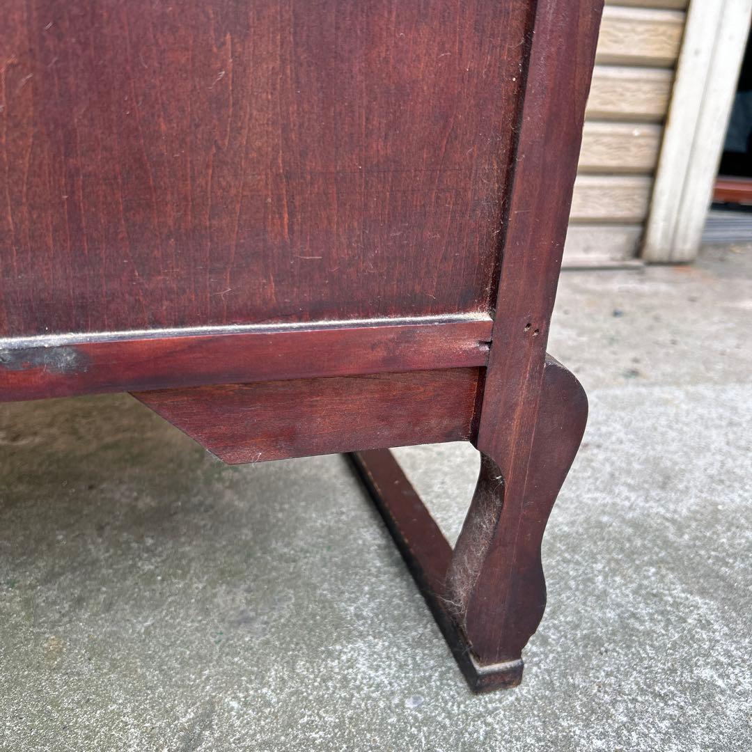 李朝家具　アンティーク　真鍮金具　脚付　キャビネット　薬箪笥　古民具