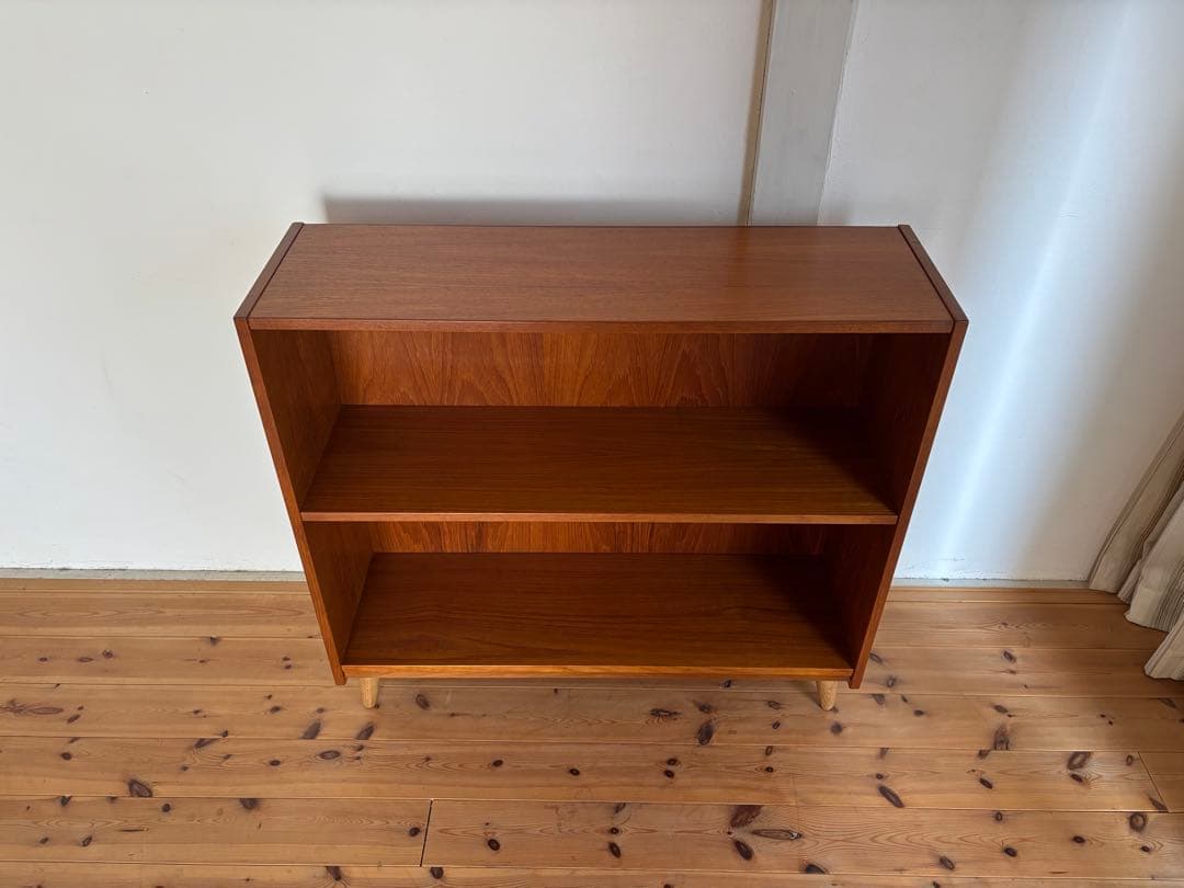 北欧ヴィンテージ　デンマーク　チーク　シェルフ