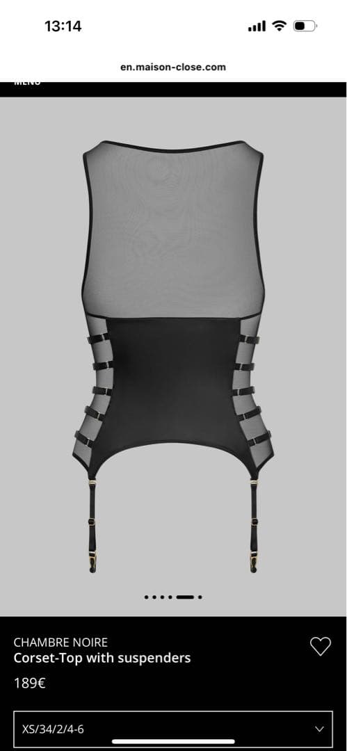 maison closeメゾンクローズ　ランジェリー