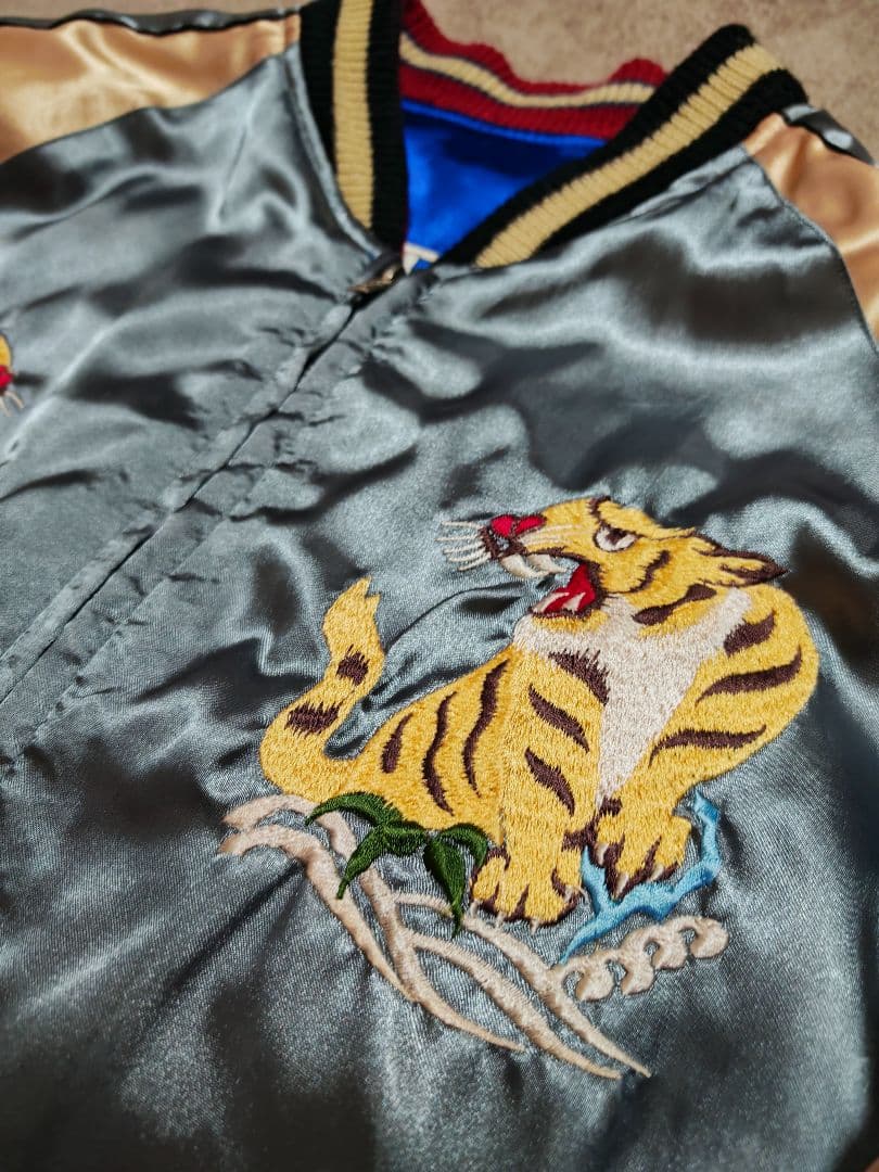 テーラー東洋 ２面用 虎龍 日本限定 スカジャン vintage サテン