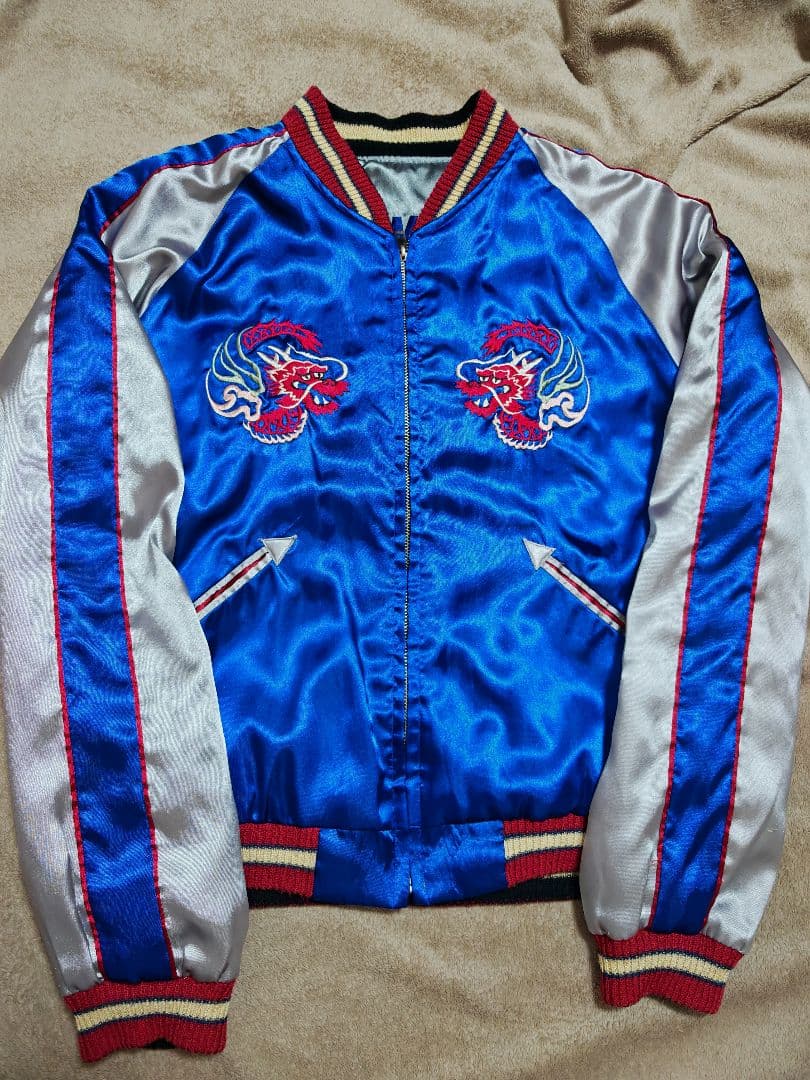 テーラー東洋 ２面用 虎龍 日本限定 スカジャン vintage サテン