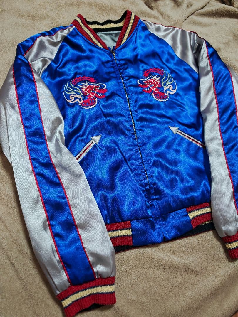 テーラー東洋 ２面用 虎龍 日本限定 スカジャン vintage サテン