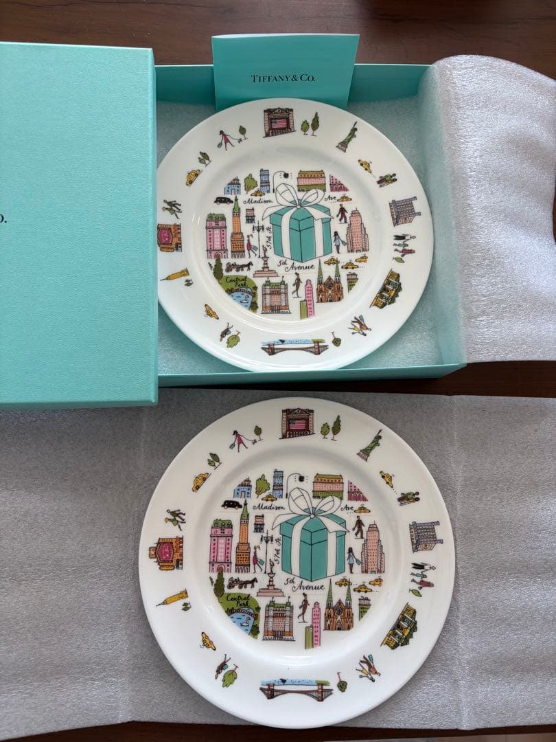 未使用 Tiffany & Co. ティファニー プレート ペア 箱付き 正規品