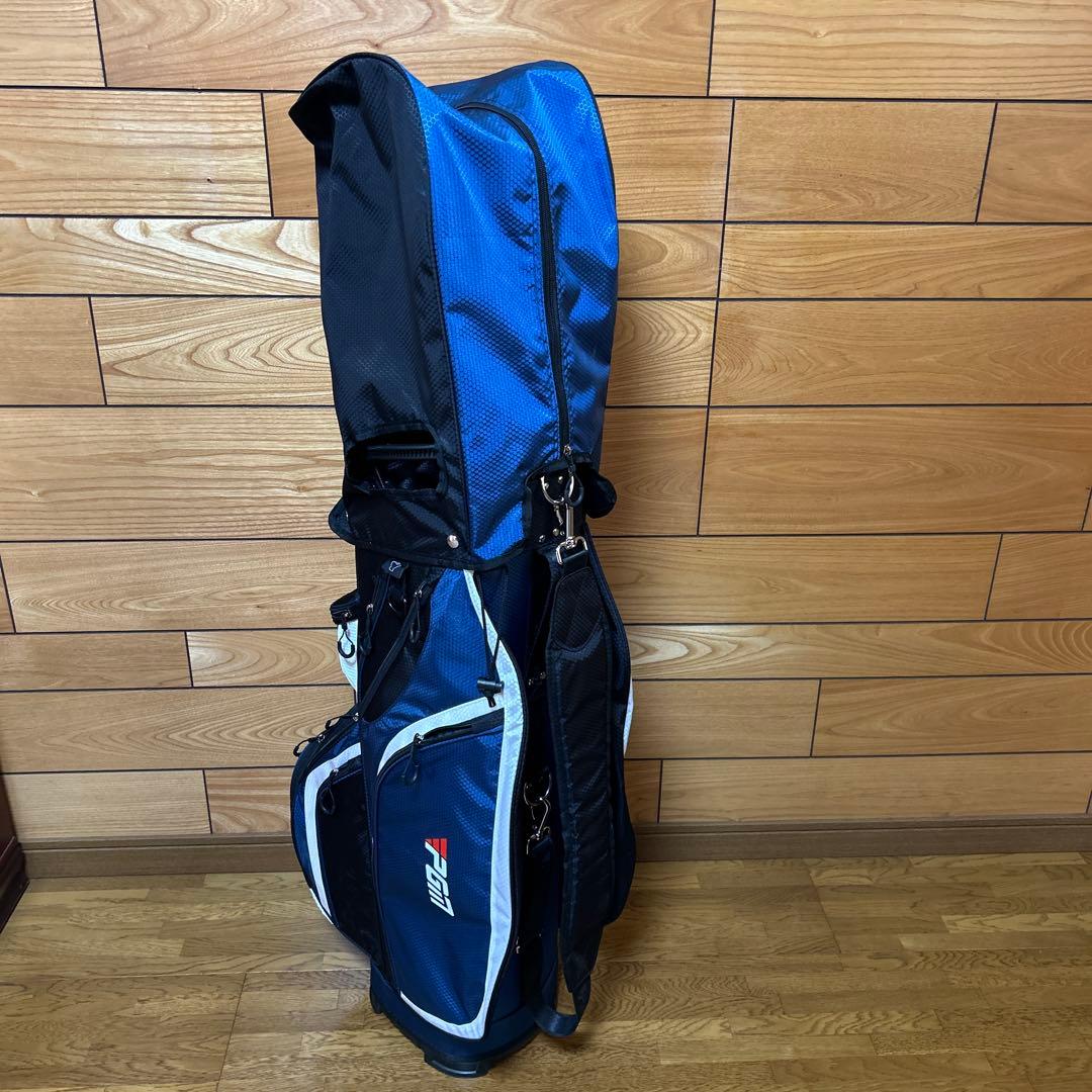 PGM スタンド式ゴルフバッグ 青黒