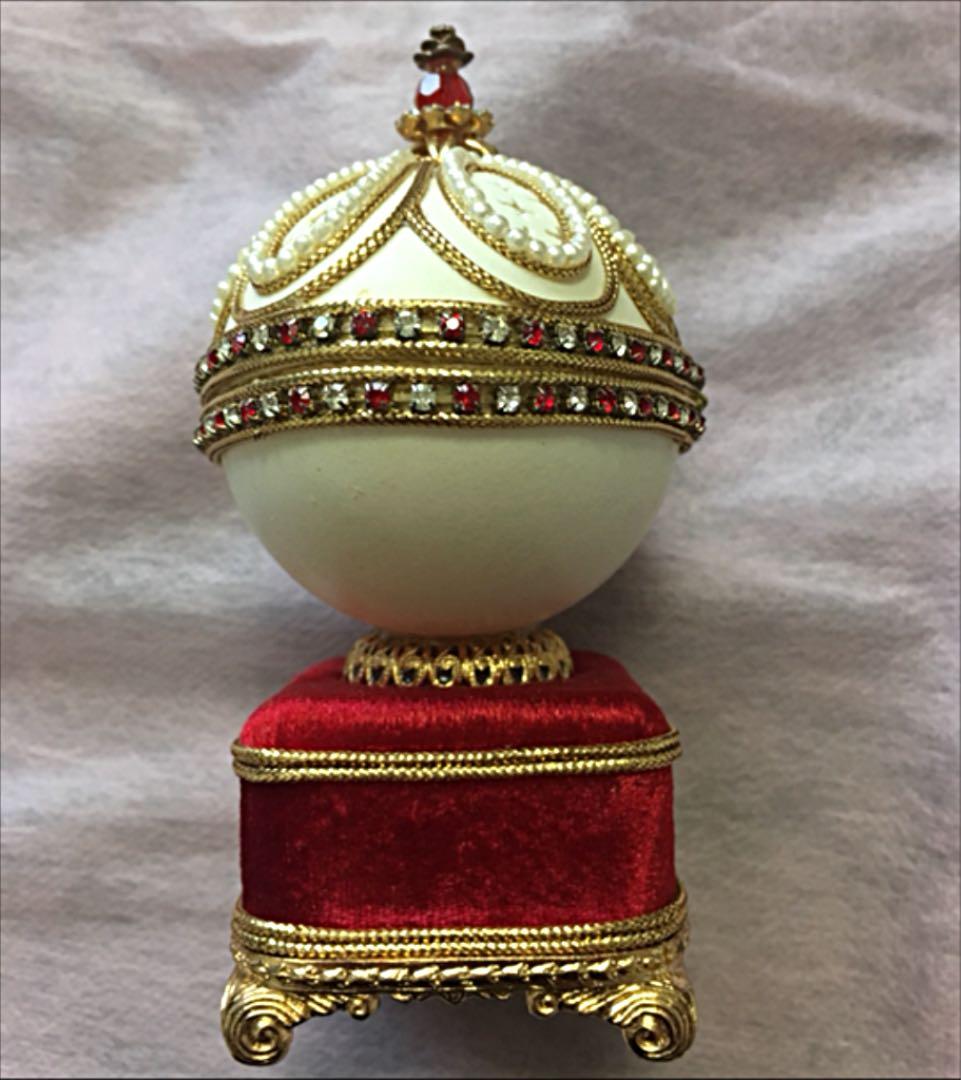 値引き済み　昭和レトロ デッドストック  エッグアート 三協オルゴール