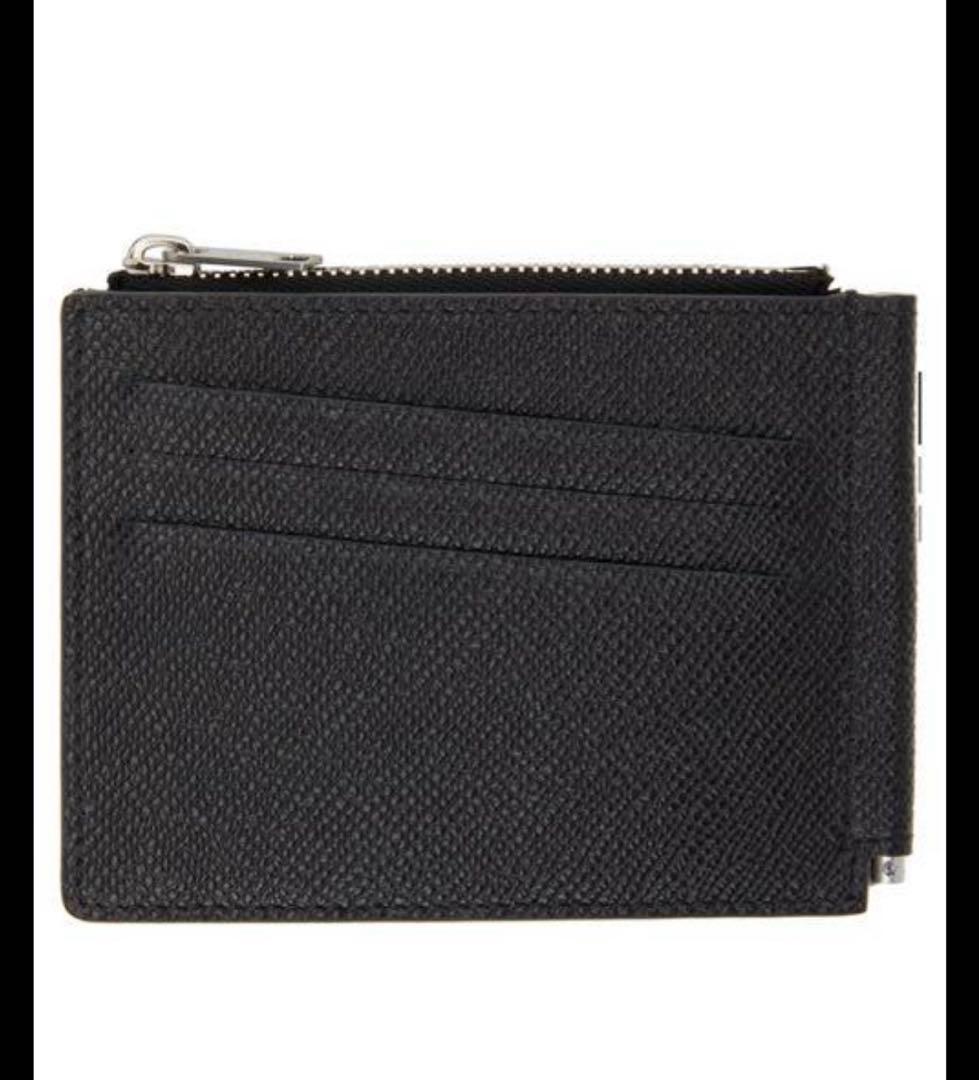 メゾンマルジェラ マネークリップ 二つ折り財布 ブラック