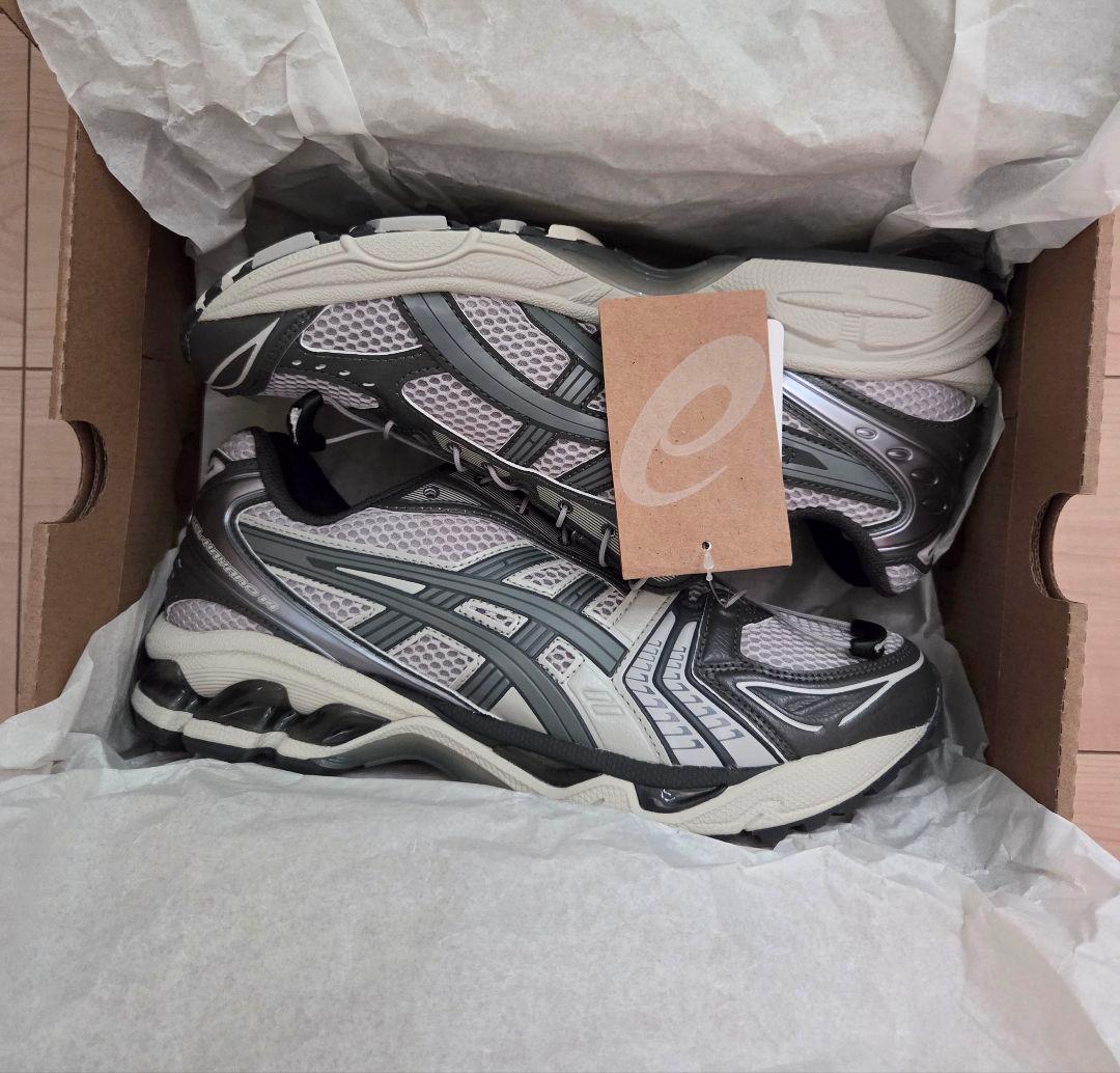 [新品]ASICS ゲルカヤノ14 Oyster Grey/Clay Grey