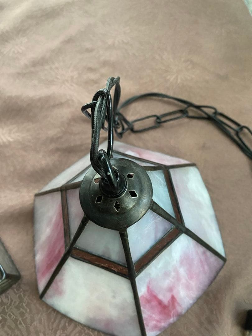 ステンドガラスペンダントライト 装飾工芸品規格（ミニステンドグラス付き）