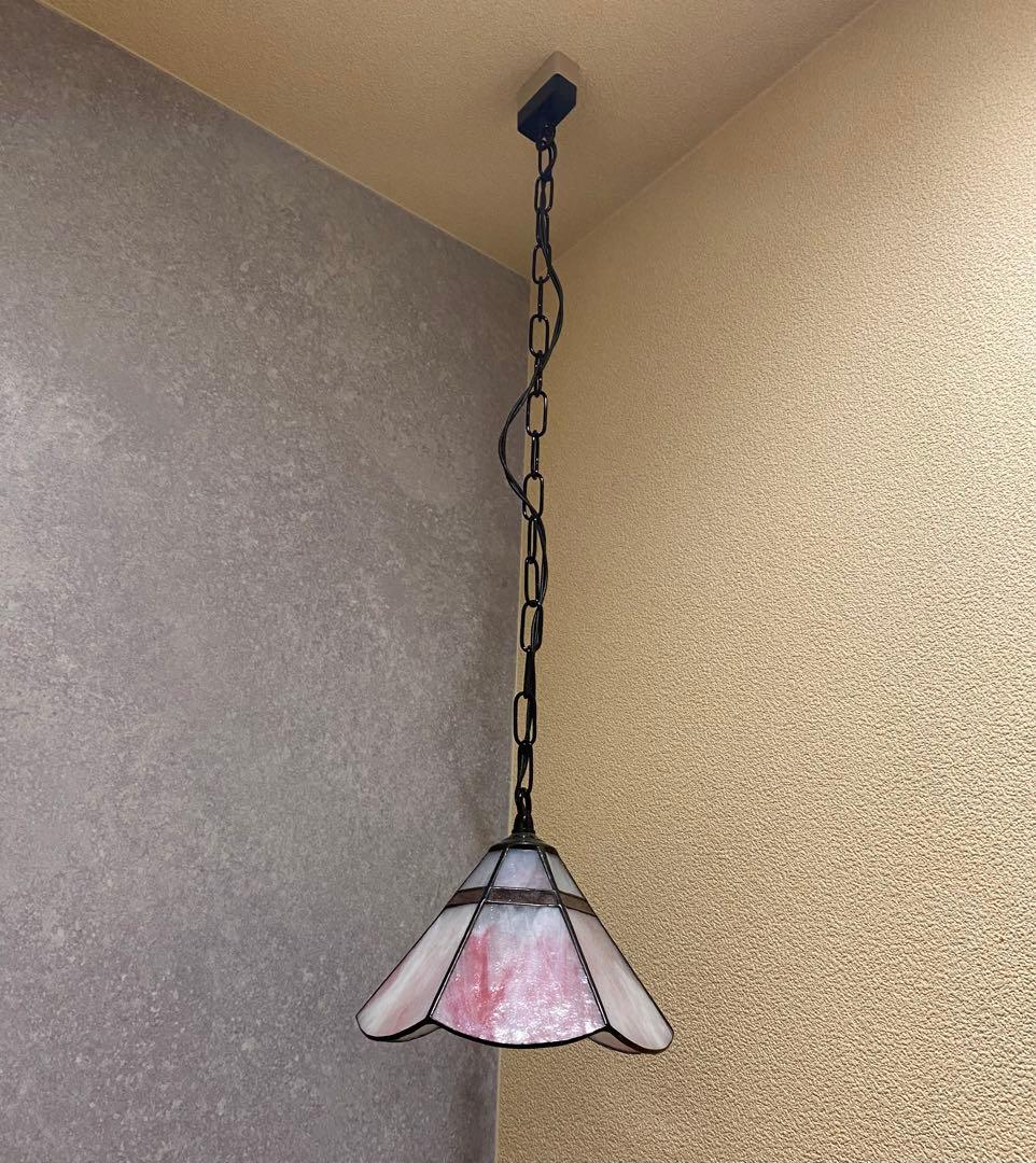 ステンドガラスペンダントライト 装飾工芸品規格（ミニステンドグラス付き）