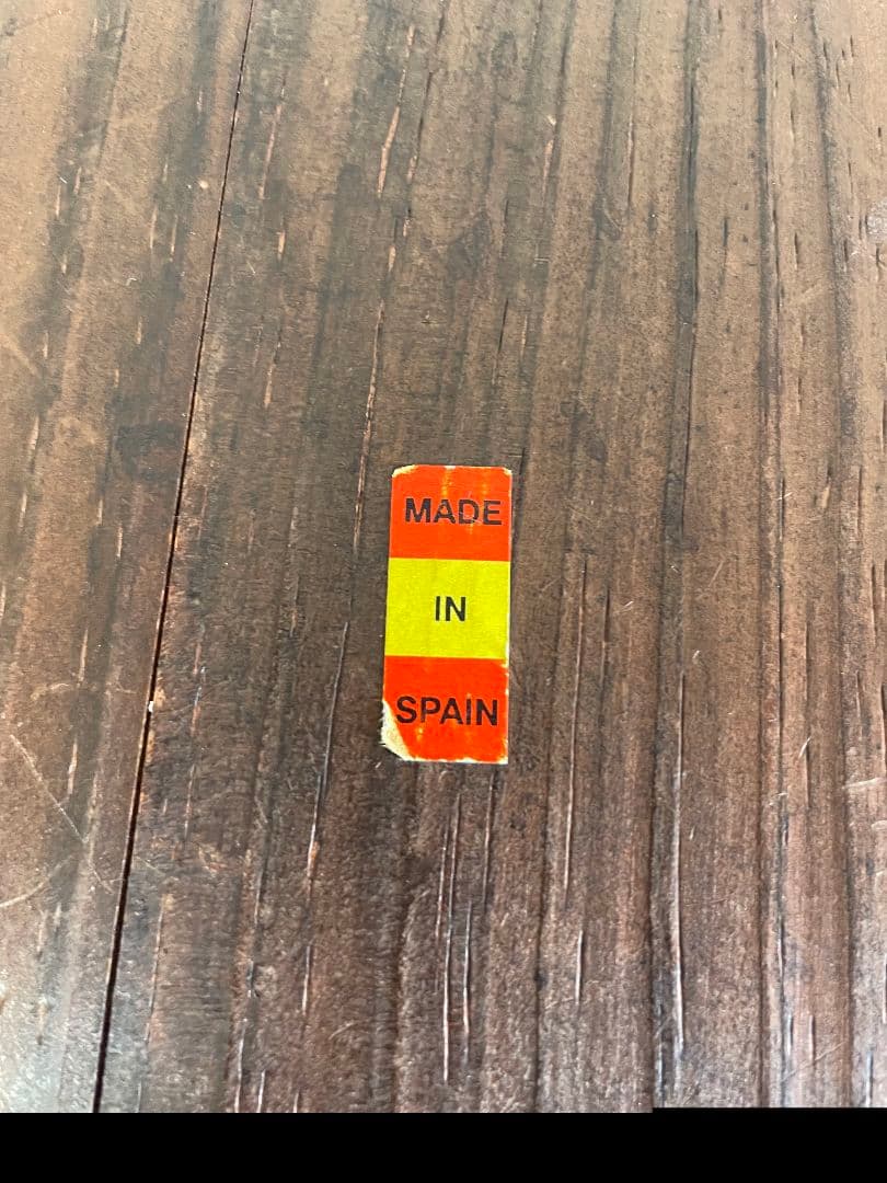 スペイン製　民芸品　サイドテーブル　花台　輸入家具